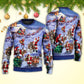 Christmas Santa Story Night Gift Sweater For Festive Family Events Casual Wear And Holiday Gift Giving