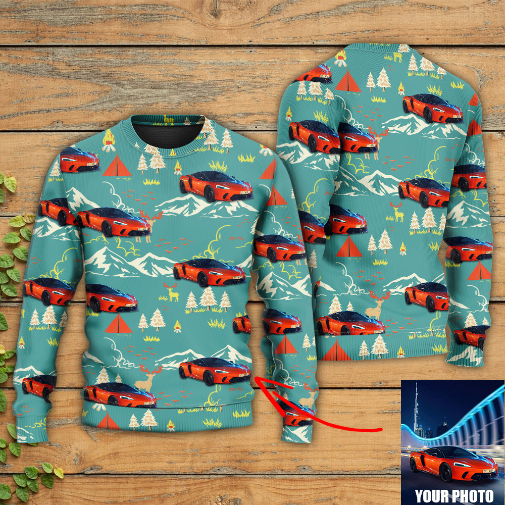 Car Driving Mountain Landscape Sweater For Road Trips Weekend Gatherings And Thoughtful Gift Giving