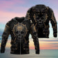 Golden Skull True King Hoodie For Alternative Fashion Events And Relaxed Everyday Wear