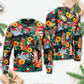 Christmas Dog Santa Merry Xmas Sweater For Festive Family Events Casual Wear And Holiday Gift Giving