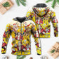Funny Beer Santa Holiday Hoodie For Christmas Events Holiday Travel And Comfortable Casual Outfits