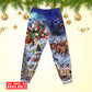 Santa Holiday Reindeer And Gifts Long Sleeve Pajamas Set For Christmas Mornings And Relaxed Lounging
