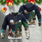 Christmas Santa Gift Night Hoodie For Festive Streetwear Winter Outings And Christmas Celebrations