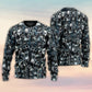 Skull Heat Energy Sweater For Art Fans Travel Parties And Distinctive Casual Style