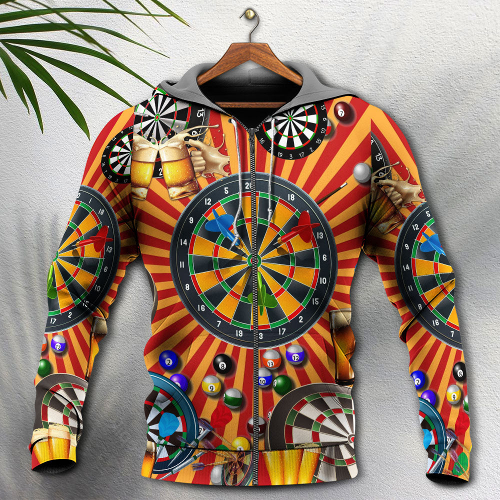 Darts Player Beer Life Hoodie For Active Weekend Plans Comfortable Style And Gifting