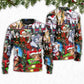 Cat Christmas Tree Merry Xmas Sweater For Seasonal Parties Cozy Gatherings And Thoughtful Holiday Gifts