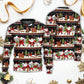 Christmas Happy Night With Santa Friends Sweater For Festive Parties Family Photos And Comfortable Seasonal Wear