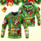 Santa Holiday Cheer Lights Hoodie For Festive Family Moments Winter Wear And Holiday Gift Ideas