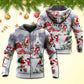 Christmas Santa Snowman Family Town Hoodie For Holiday Vacations Winter Events And Everyday Comfort