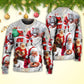 Christmas Santa Story Funny Sweater For Family Gatherings Winter Travel And Everyday Seasonal Comfort