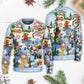 Christmas American Pride Merry Xmas Sweater For Winter Celebrations Family Events And Relaxed Seasonal Styling