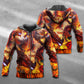 Red Dragon Skull Fire Hoodie For Alternative Outfits Travel And Distinctive Casual Wear