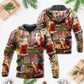 Classic Santa Christmas Hoodie For Festive Celebrations Seasonal Trips And Relaxed Winter Wear