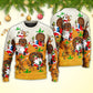 Christmas Santa Drunk Beer Funny Happy Holiday Sweater For Festive Parties Family Photos And Comfortable Seasonal Wear