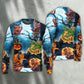 Halloween Dragon Pumpkin Night Sweater For Alternative Outfits Seasonal Events And Everyday Comfort