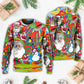 Hippie Santa Merry Xmas Sweater For Seasonal Parties Cozy Gatherings And Thoughtful Holiday Gifts