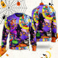 Halloween Cute Witch Ghost Magic Forest Sweater For Casual Wear Parties And Thoughtful Gifting