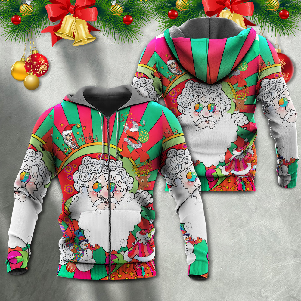 Hippie Fantasy Santa World Hoodie For Festive Days Casual Adventures And Thoughtful Seasonal Gifting