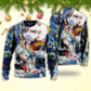 Christmas Friendly Santa With Animals Sweater For Holiday Travel Winter Outings And Cheerful Gift Giving