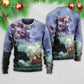 Christmas Santa Dark Fantasy Sweater For Winter Parties Seasonal Adventures And Relaxed Everyday Styling
