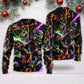 Christmas Tree Neon Snowman Sweater For Winter Parties Seasonal Adventures And Relaxed Everyday Styling