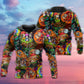 Hippie Colorful Mushroom Trippy Hoodie For Free Spirit Outings Holidays And Relaxed Layering
