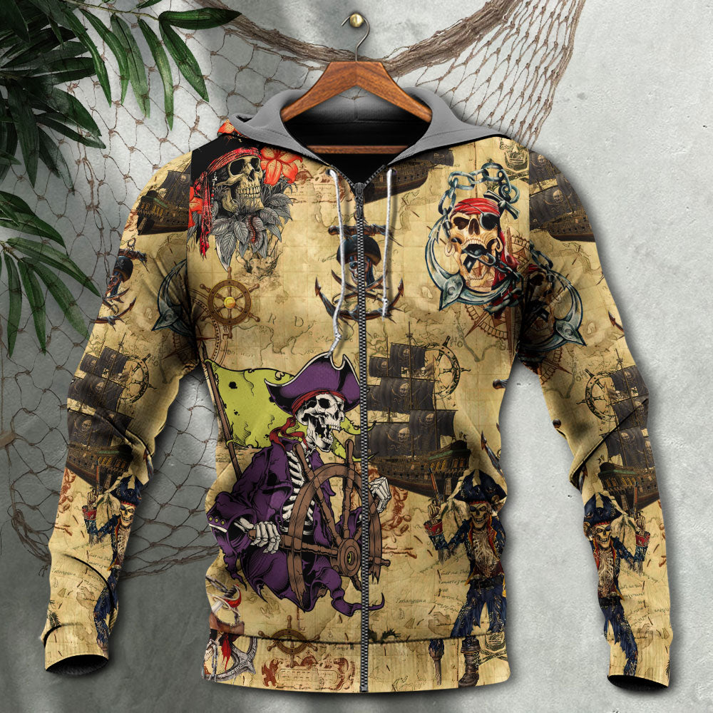 Dark Pirate Skull Hoodie For Gothic Art Lovers Daily Wear And Weekend Adventures