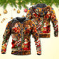 Santa Gift Holiday Hoodie For Festive Streetwear Winter Outings And Christmas Celebrations