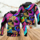 Neon Skull Moth Night Butterfly Hoodie For Gothic Art Lovers Daily Wear And Weekend Adventures