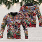 Christmas Joy Love Peace Family Hoodie For Seasonal Parties Casual Wear And Thoughtful Holiday Gifts