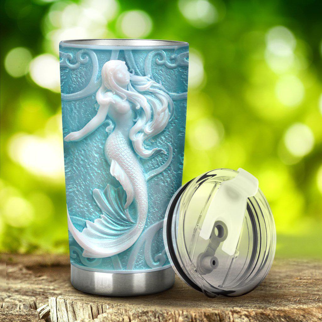 Mermaid Love Ocean 20 Oz Tumbler For Coffee Travel And Daily Drinks
