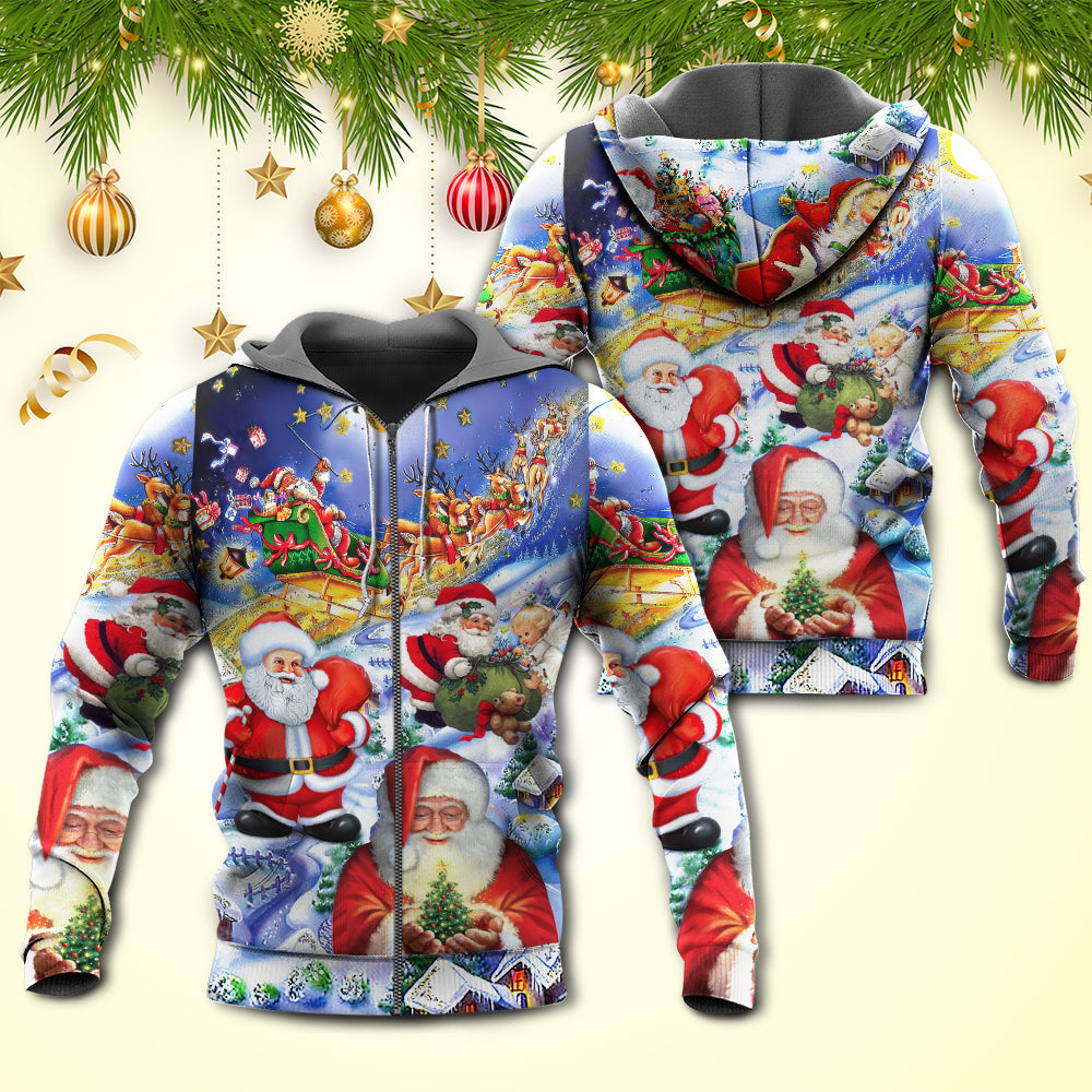 Funny Santa Holiday Hoodie For Festive Streetwear Winter Outings And Christmas Celebrations