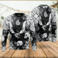 Fire Dragon Gothic Compass Baroque Sweater For Art Fans Travel Parties And Distinctive Casual Style
