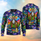 Hippie Peace Sign Retro Sweater For Festival Adventures Vacations And Relaxed Daily Styling