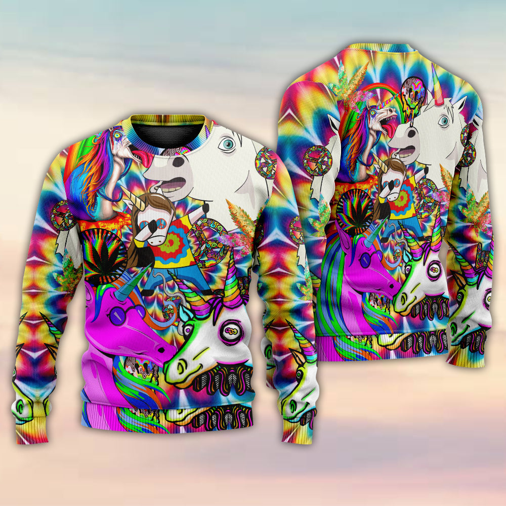Hippie Unicorn Dream For Wonderland Sweater For Festival Adventures Vacations And Relaxed Daily Styling