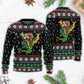 Christmas Santa With Fantasy Dragon Sweater For Festive Parties Family Photos And Comfortable Seasonal Wear