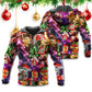 Funny Neon Christmas Holiday Tree Gingerbread Light Hoodie For Holiday Parties Weekend Outings And Cheerful Gift Giving
