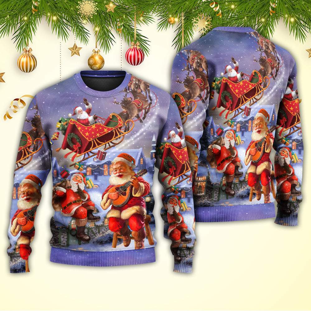Christmas Santa Funny Sweater For Festive Events Weekend Outings And Comfortable Winter Style