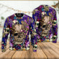 Bright Magic Mushroom Skull Sweater For Fantasy Fans Casual Outings And Weekend Adventures