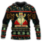 Santa Cowboy Giving Gifts Hoodie For Festive Family Moments Winter Wear And Holiday Gift Ideas