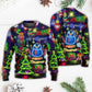 Christmas Bright Neon Lighting Sweater For Festive Events Weekend Outings And Comfortable Winter Style