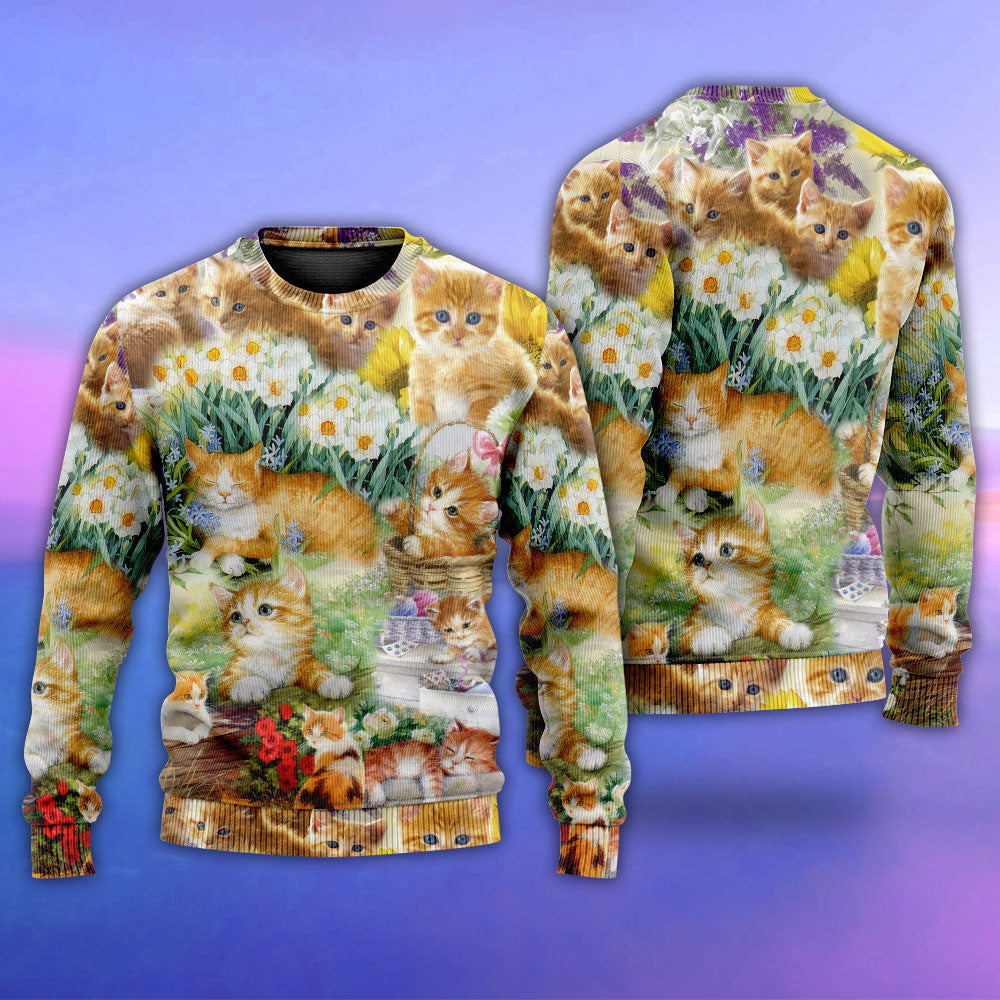 Cute Kitty Sweater For Weekend Outings Parties And Thoughtful Gift Giving