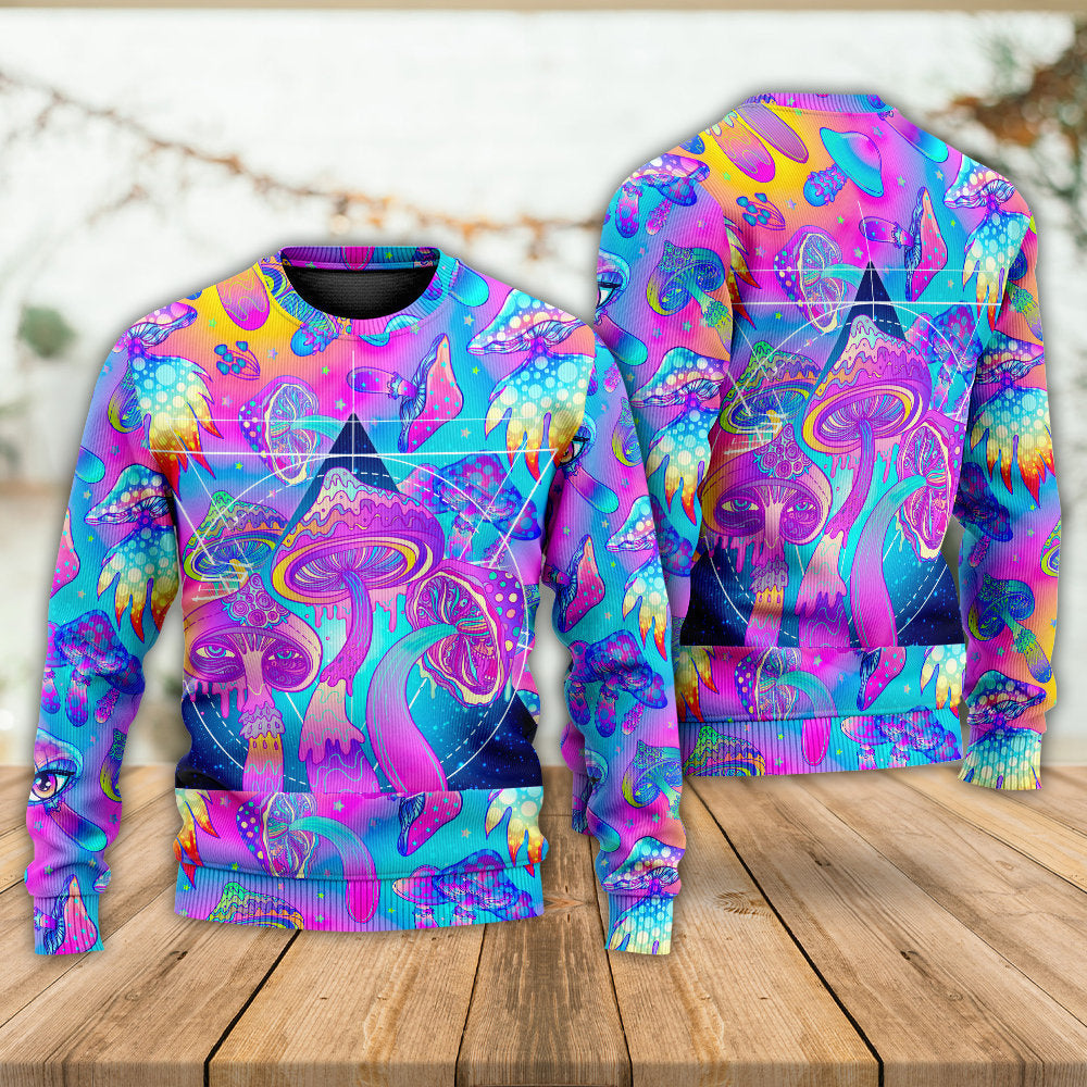 Psychedelic Mushroom Magical Eye Sweater For Creative Spirits Travel Parties And Comfortable Casual Wear