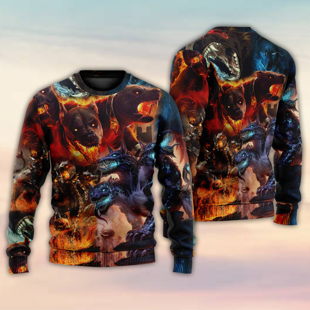 Cute Dog Cartoon Winter Sweater For Outdoor Activities Weekend Trips And Relaxed Everyday Outfits