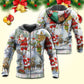 Happy Santa Snowman Elf Hoodie For Holiday Gatherings Winter Travel And Seasonal Gifting