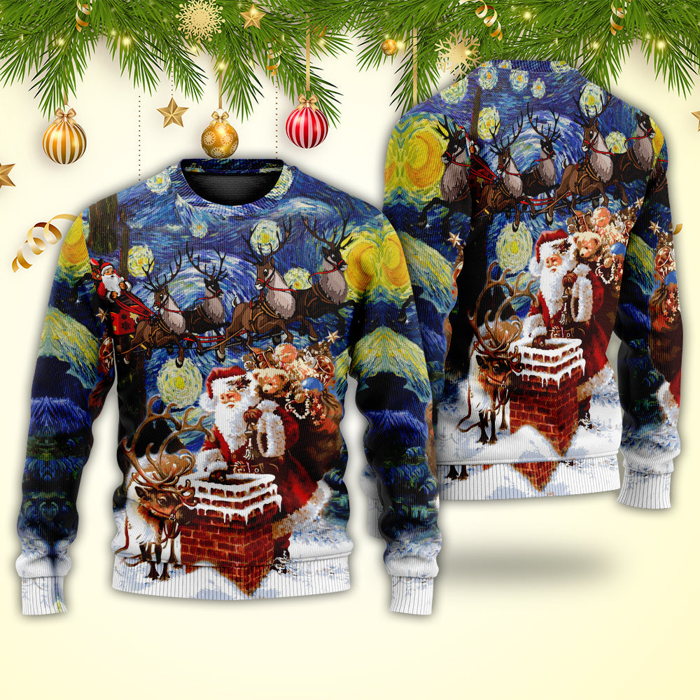 Christmas Santa Coming For You Sweater For Festive Parties Family Photos And Comfortable Seasonal Wear