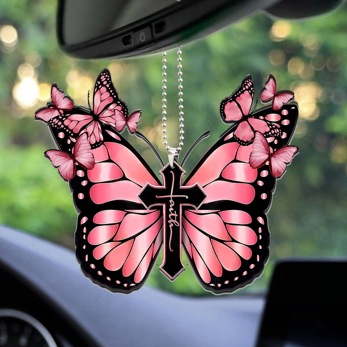 Purple Butterfly Cross 20 Oz Tumbler For Coffee Travel And Daily Drinks