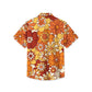 Retro Floral 70S Hippie Musical Hawaiian Shirt For Tropical Holidays, Outdoor Gatherings, And Everyday Comfort