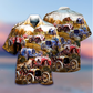 Vintage Classic Car Hawaiian Shirt With Detailed Graphic For Island Holidays Summer Parties And Casual Outdoor Wear