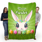 Easter Unicorn Easter Flannel Blanket For Cozy Bedroom Sofa Decor